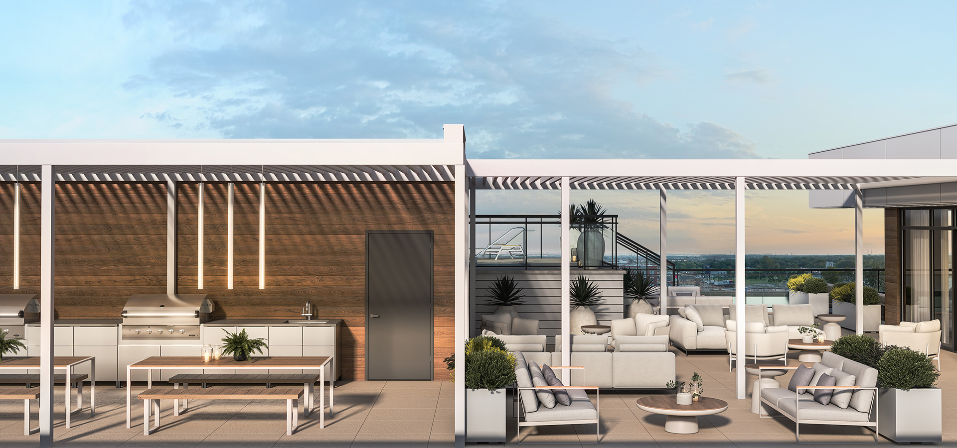 Terrasse côté barbeque