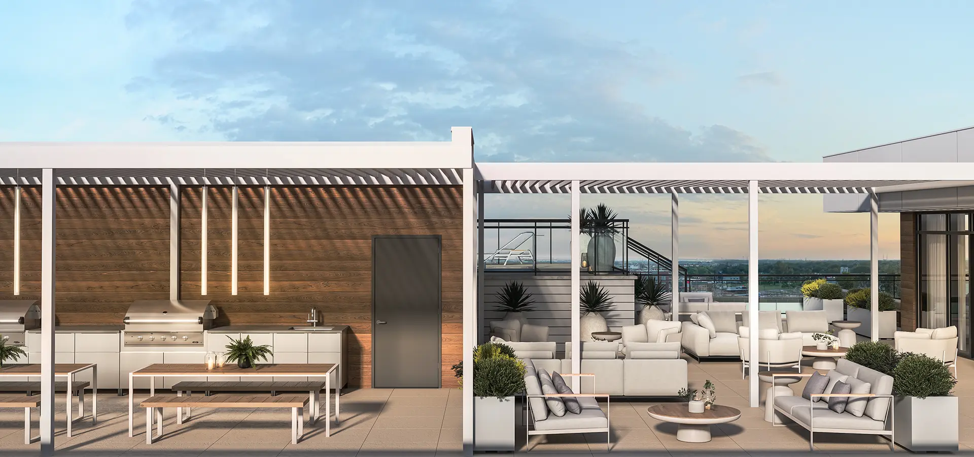 Terrasse côté barbeque
